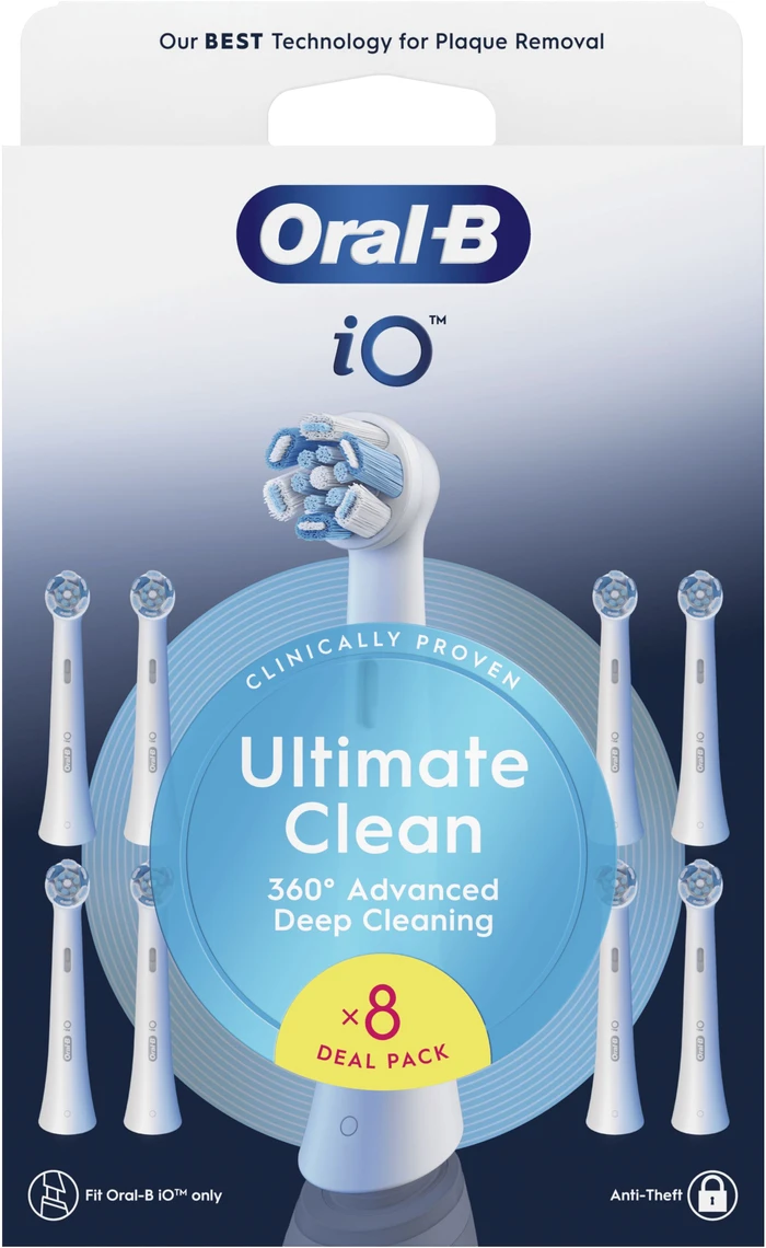 Thumbnail 3 de Oral‑B iO Ultimate Clean Weiß 8 Stück 🪥