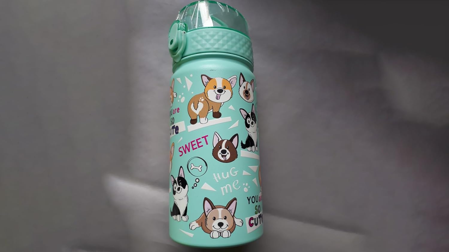 Thumbnail 6 de GOPPUS Kinder-Trinkflasche 420 ml aus Edelstahl mit Strohhalm und auslaufsicherem Deckel (BPA-frei)