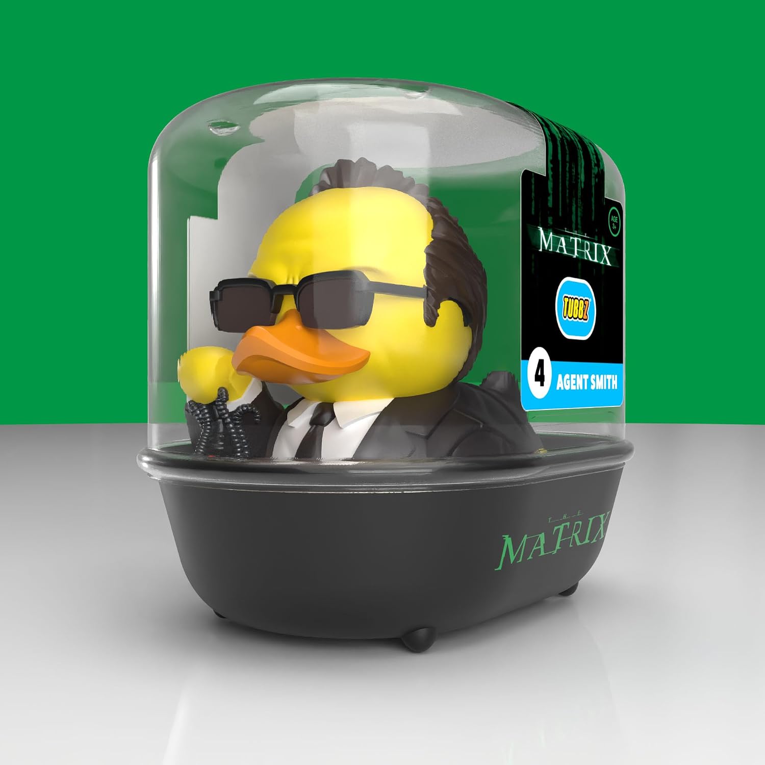 Detalle 2 de TUBBZ Erstausgabe Agent Smith Gummiente 9 cm