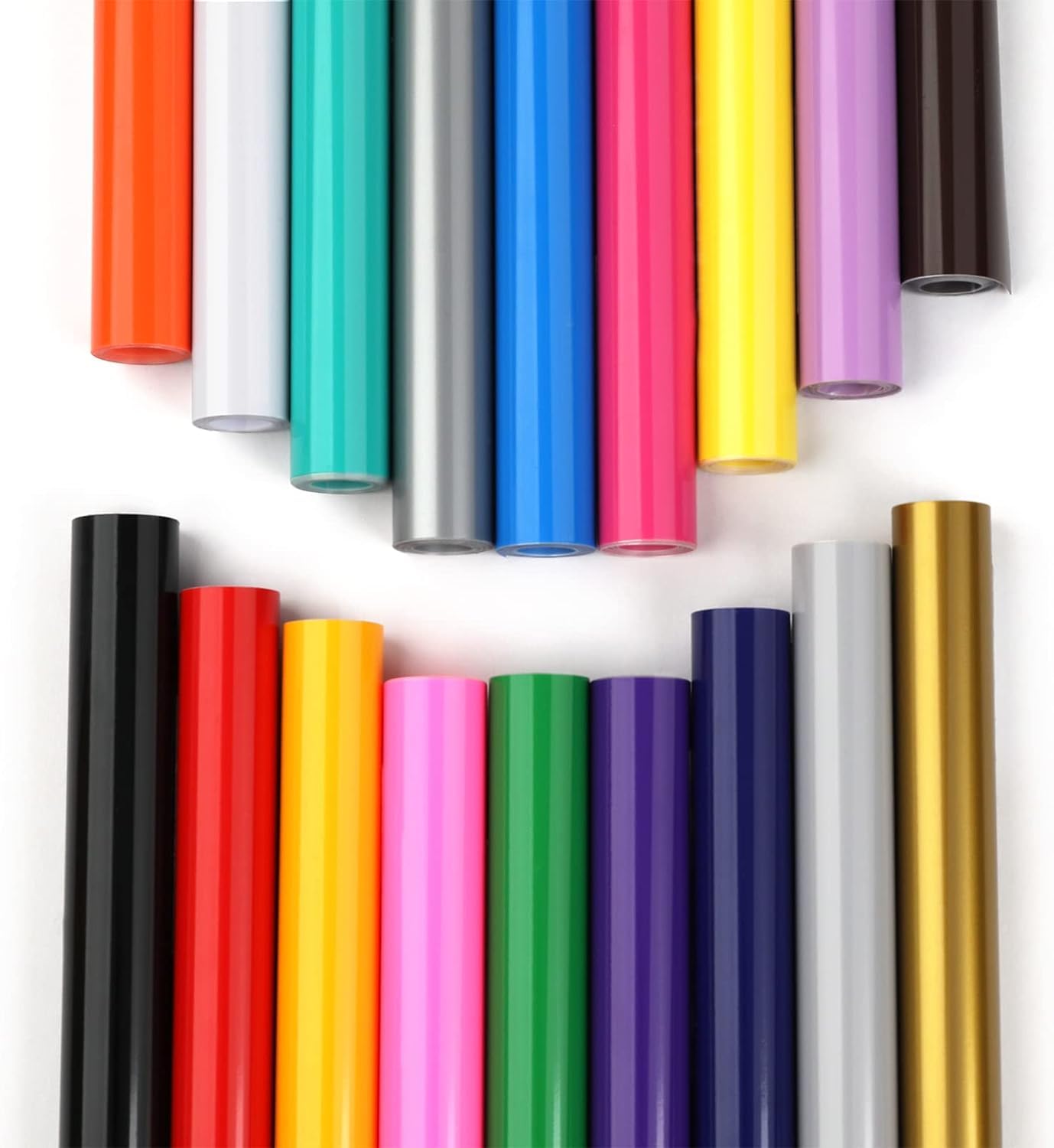 Detalle de HTVRONT Vinylfolie 30 cm Rolle 18 Farben