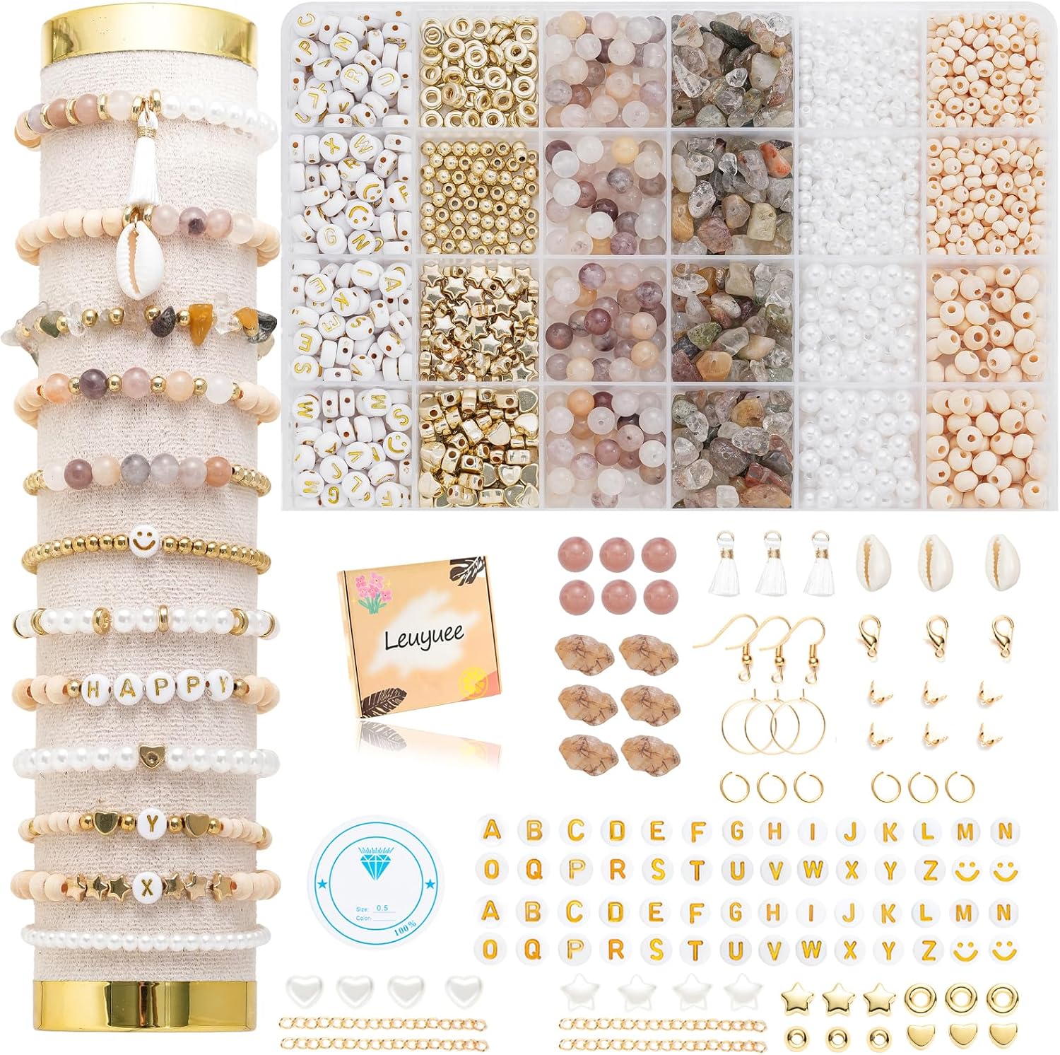 Thumbnail 6 de Leuyuee Amazonit Perlen - DIY Schmuckset 335 Stück