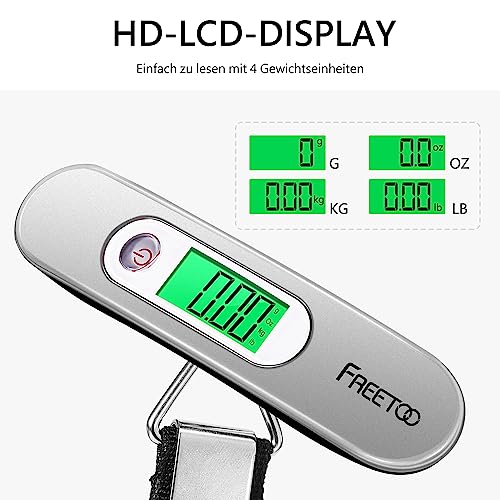 Thumbnail 3 de FREETOO Digitale Kofferwaage – Tragbare Gepäckwaage mit Hintergrundbeleuchtung