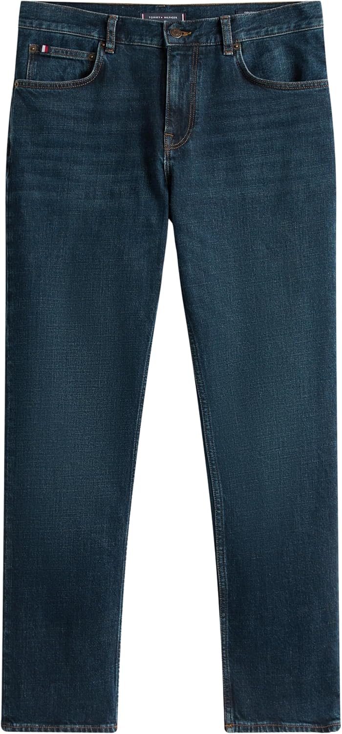 Thumbnail 5 de Tommy Hilfiger Uomo Jeans Denton Blacker Blue Straight Fit: denim elasticizzato dal taglio dritto