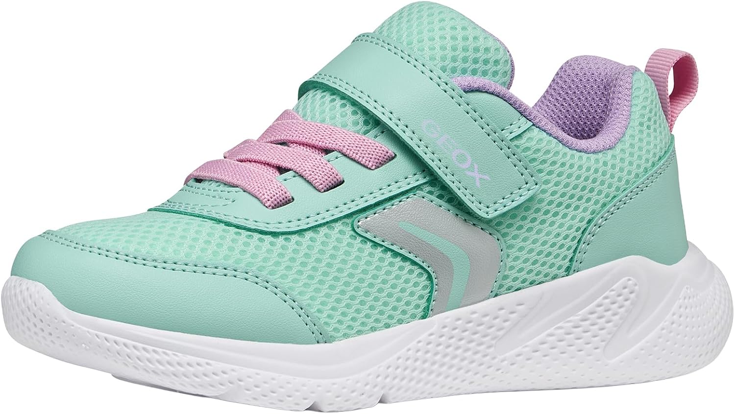 Detalle 2 de Geox Mädchen J Sprintye Girl BSneaker – Atmungsaktiver Alltagsschuh für junge Abenteurerinnen