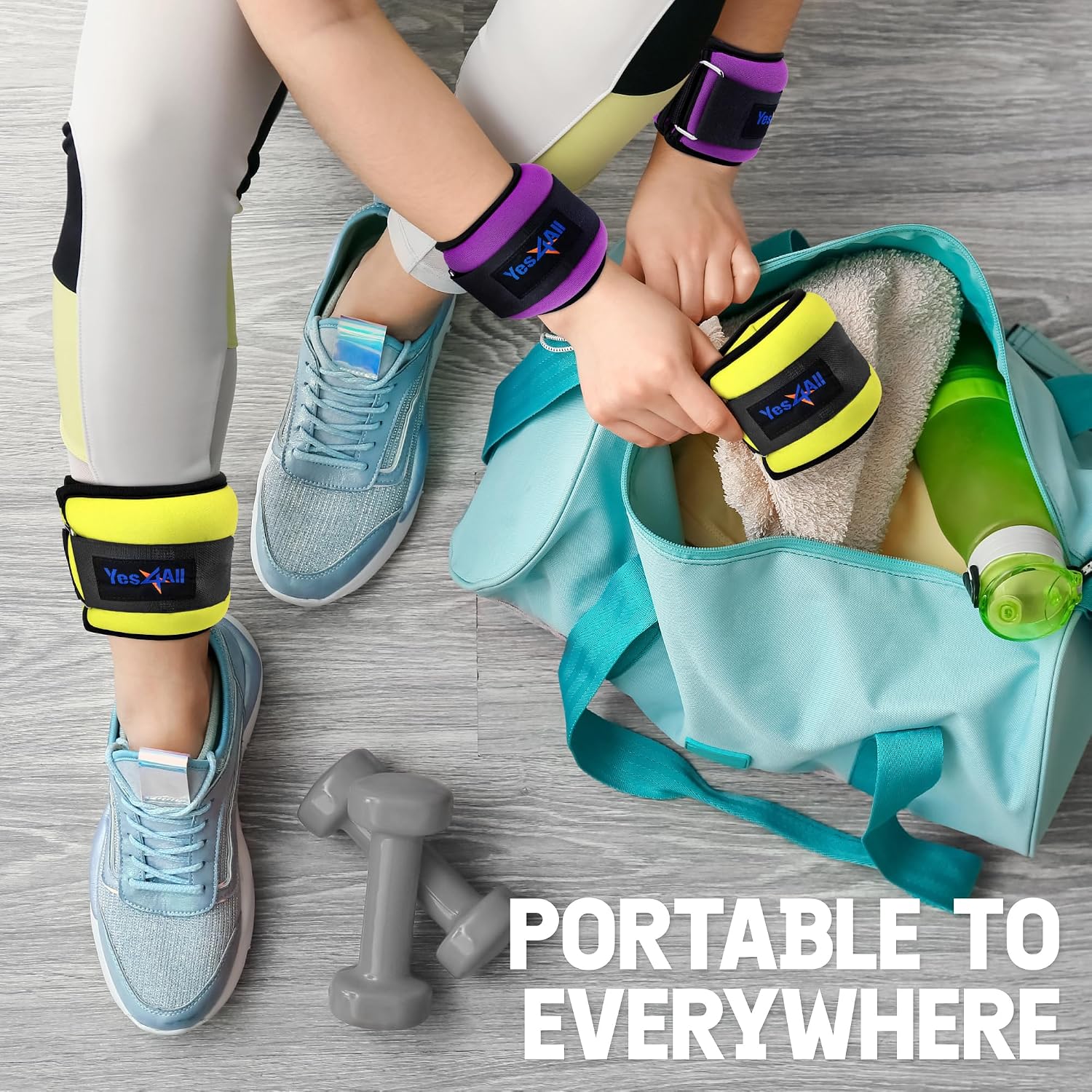 Thumbnail 4 de Yes4All adjustable ankle weights, pair set
