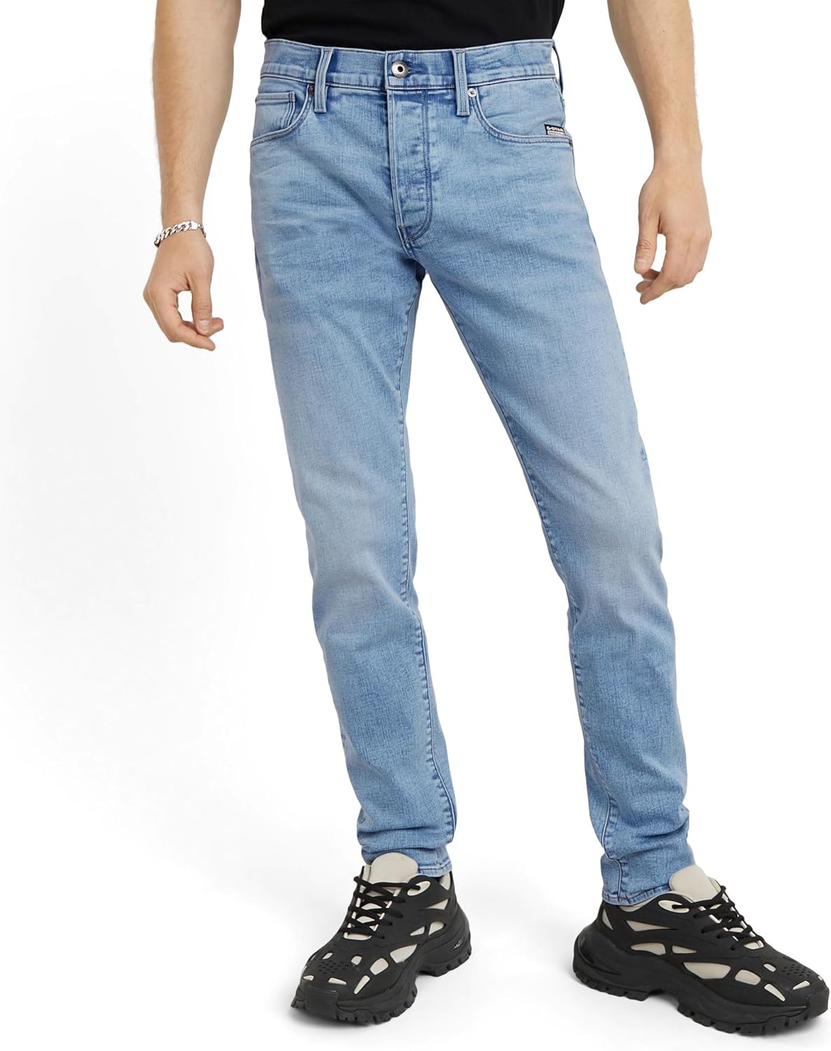 Detalle de G-Star Herren 3301 Slim Jeans – Slim Fit mit Midrise und klassischem Five-Pocket-Design