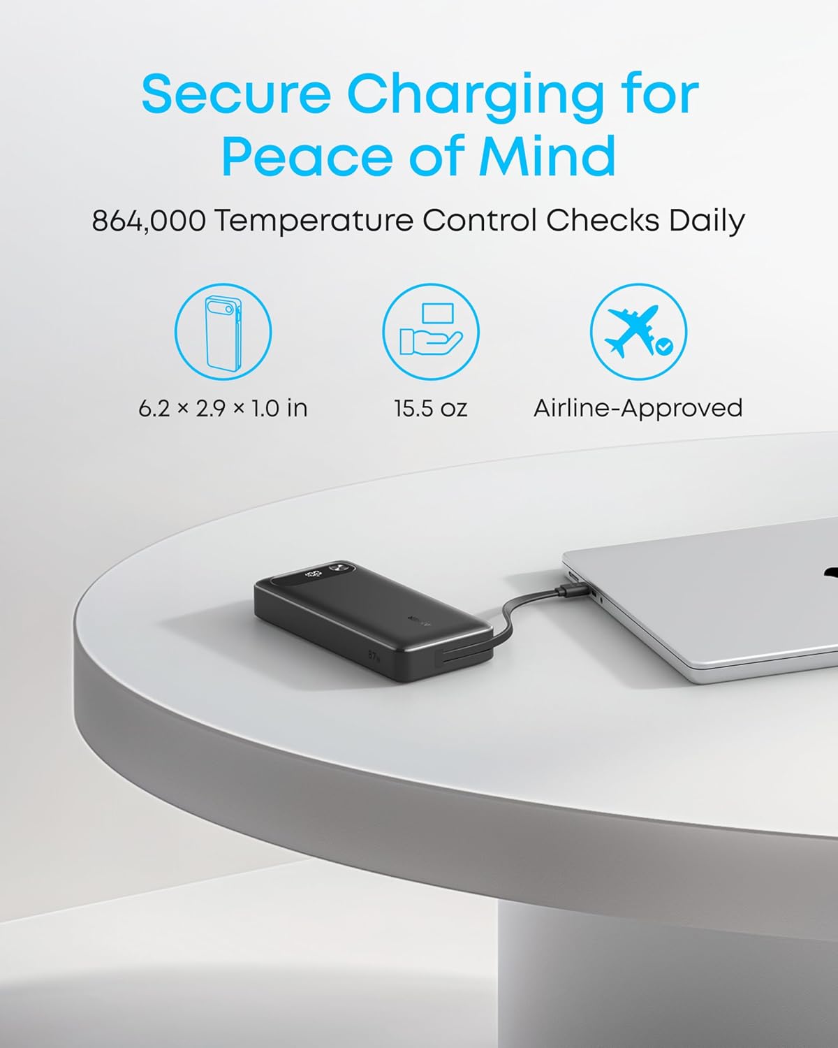Thumbnail 5 de Anker Power Bank 20K (87W) with Built-In USB-C Cable