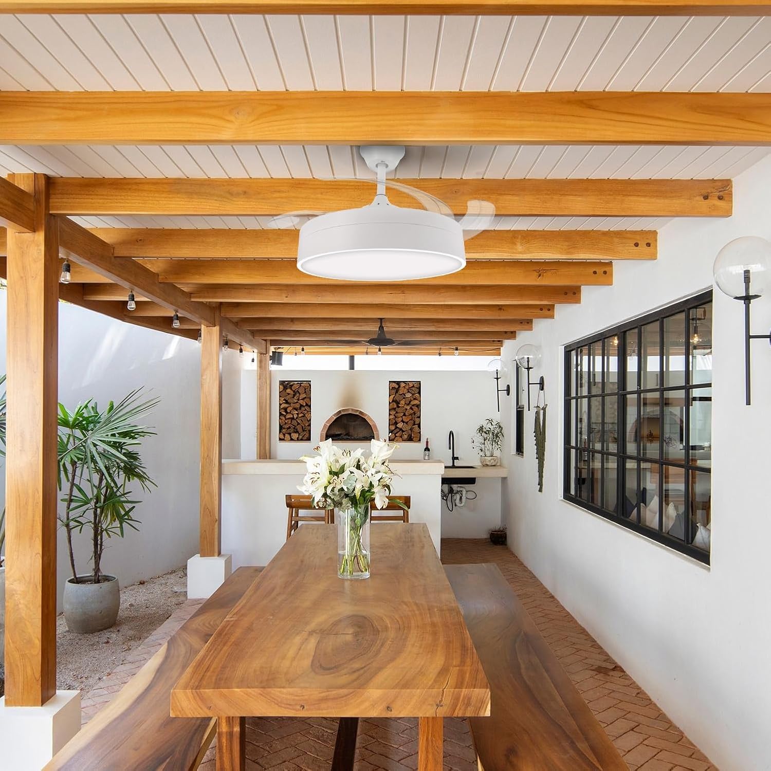 Thumbnail 2 de M mimotec Ventilador de Techo LED Messe 72W 🌬️ con mando y temporizador