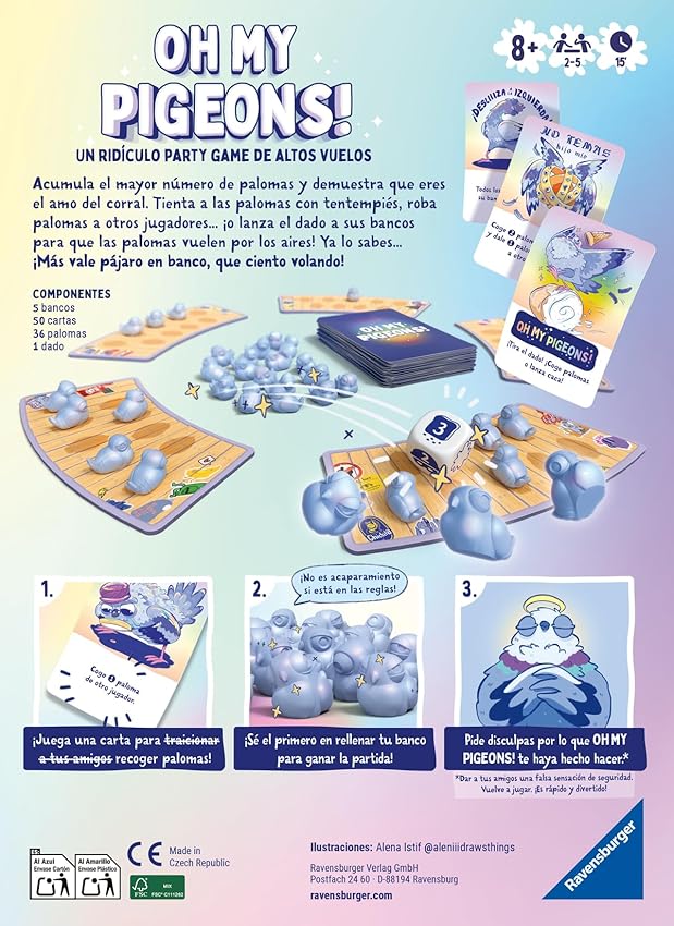Thumbnail 1 de Ravensburger Oh My Pigeons juego de mesa 8 años