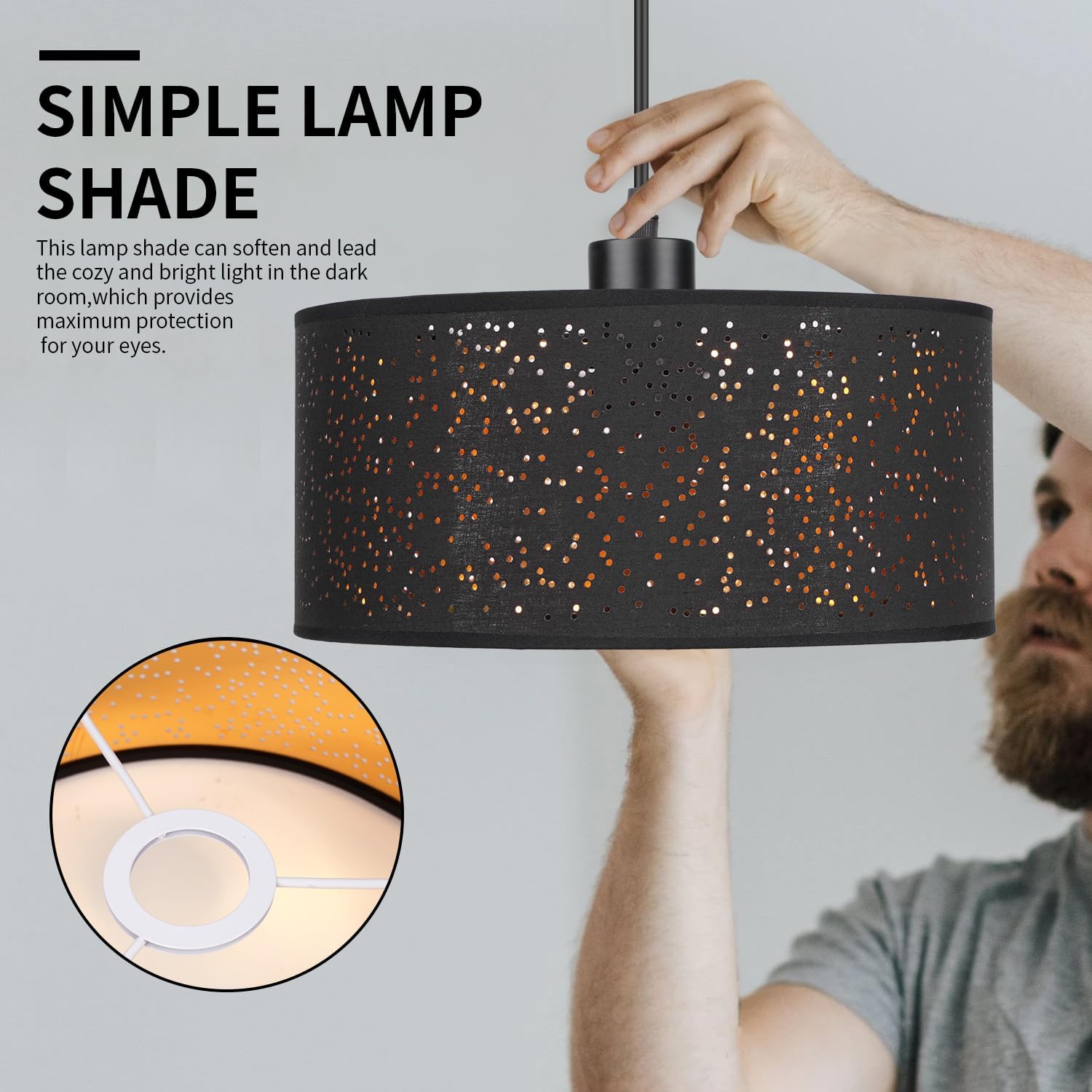 Thumbnail 6 de Frideko Light Shade 30cm modern ceiling lampshade