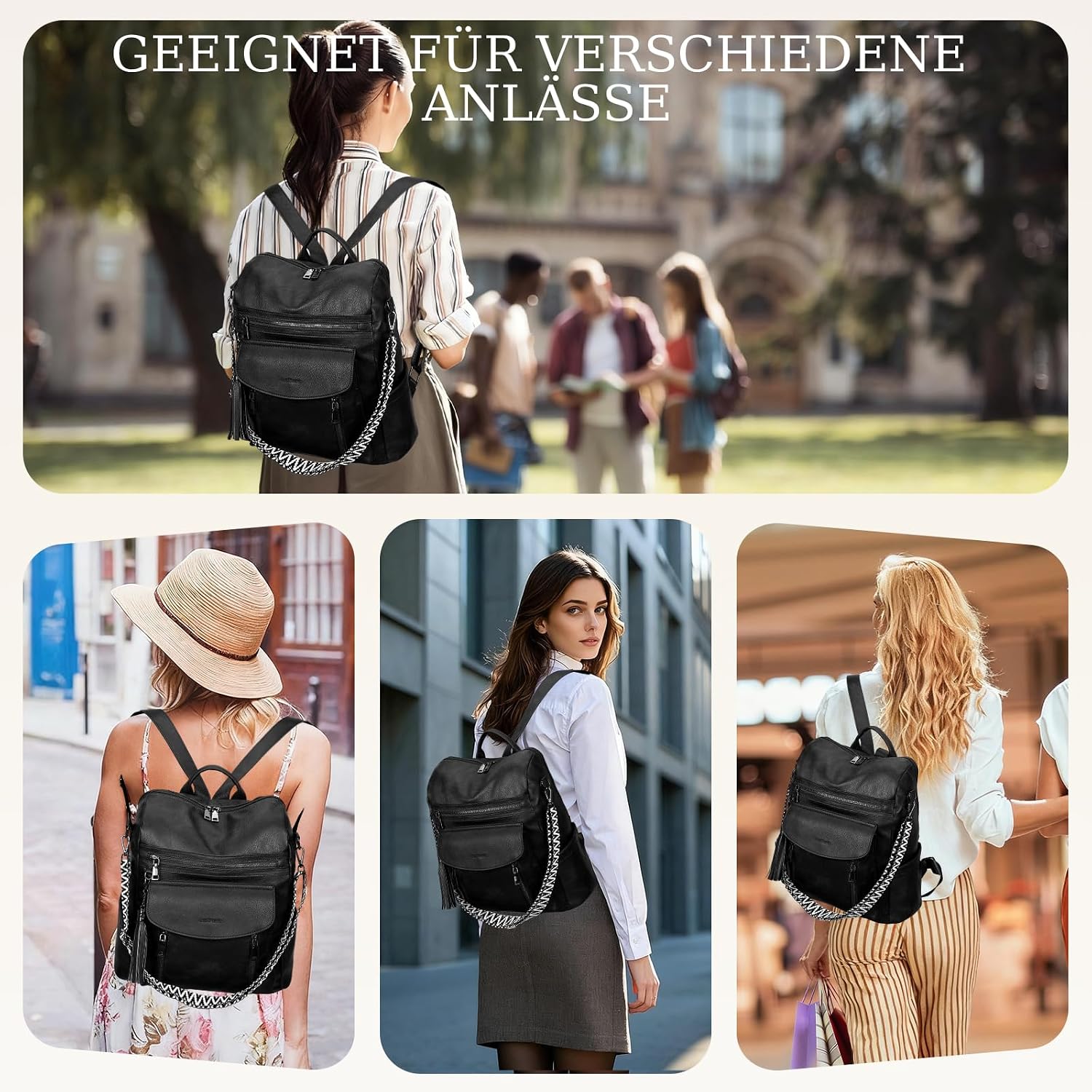 Thumbnail 6 de Rucksack Damen LEASOUL City 14 Zoll