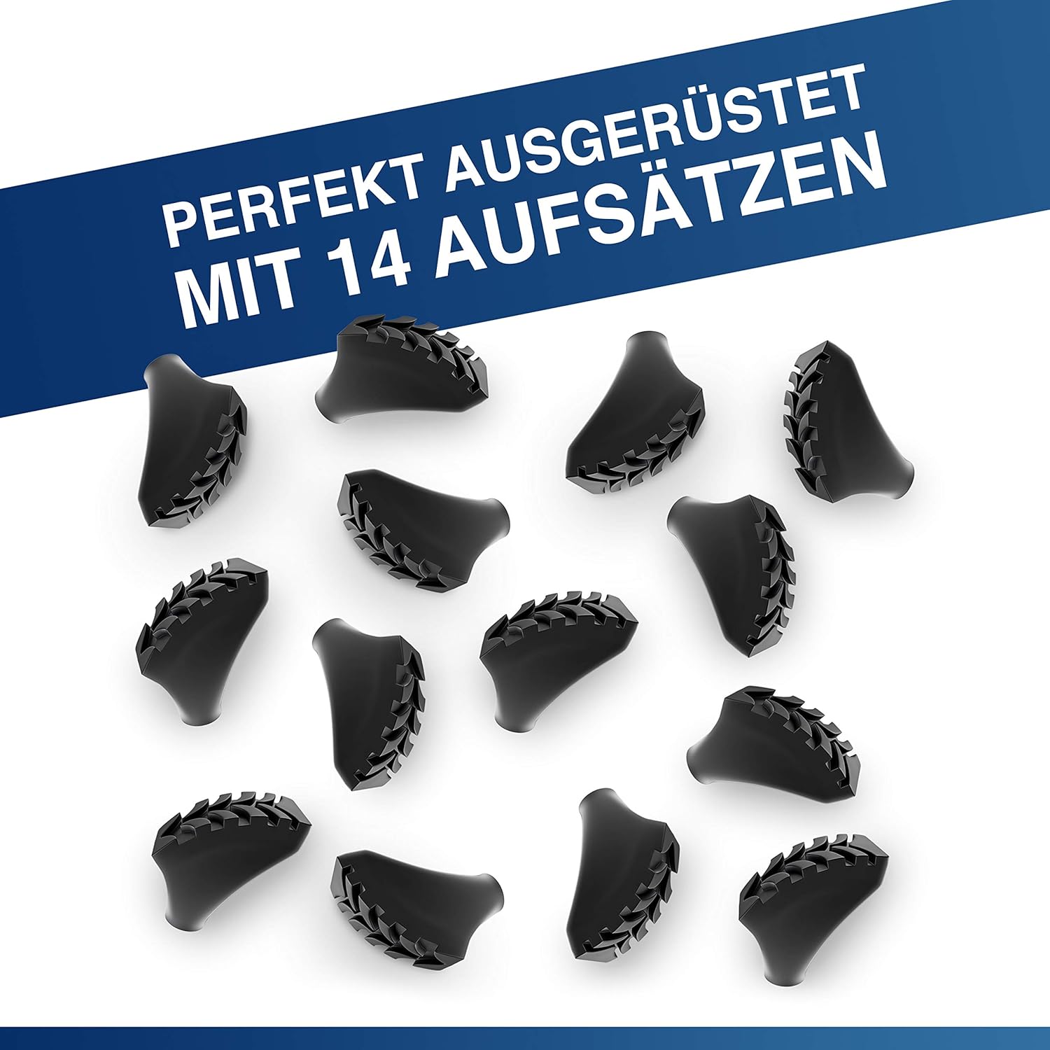 Thumbnail 2 de Alpen Bears – Lot de 14 embouts en caoutchouc pour bâtons de randonnée (marche & nordique)
