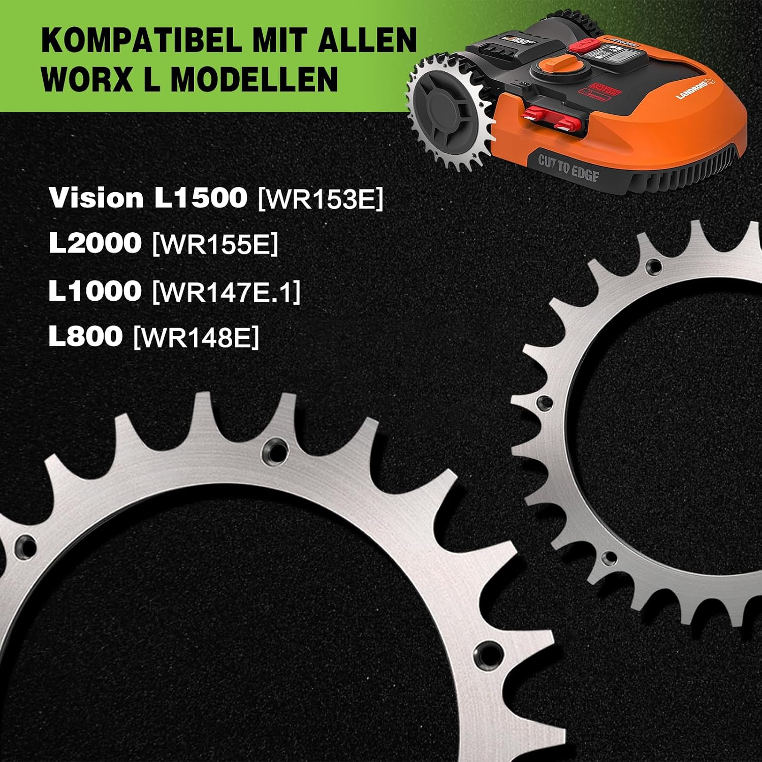 Detalle 2 de WUCHAITOO hjulspikar för Worx Landroid, 225 mm, rostfritt stål, 2-pack