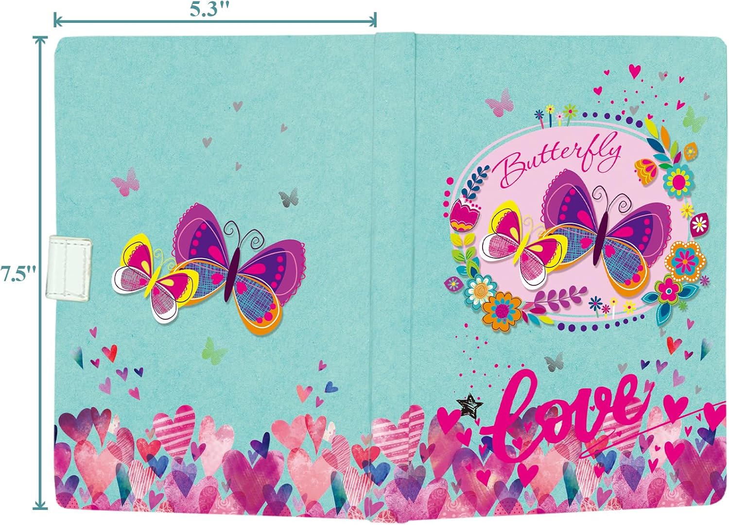 Thumbnail 6 de DWIYITTN Butterfly Journal for Girls, 192 Lined Pages, Hardcover and Pen