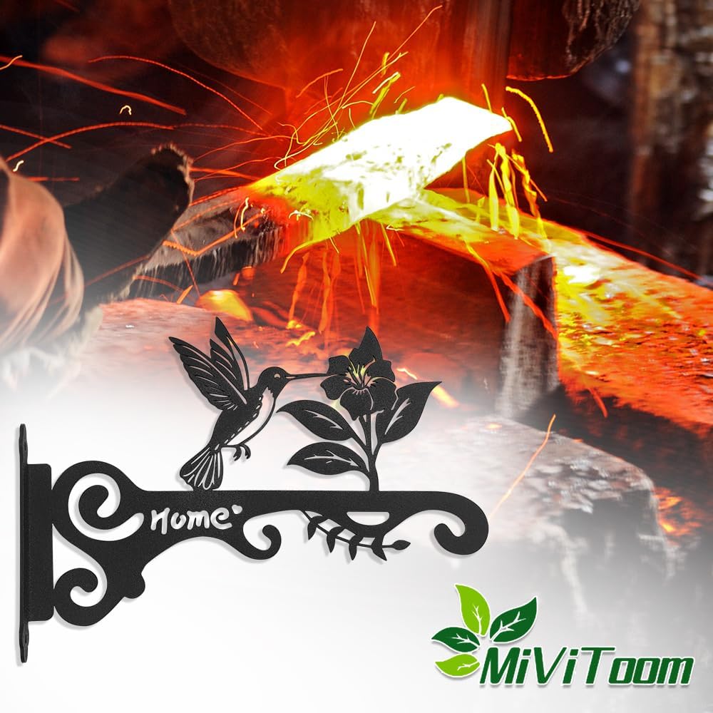 Thumbnail 5 de MIVITOOM 2 Pack Hanging Basket Brackets: Easy Outdoor Wall Mounts for Lanterns, Baskets and More
