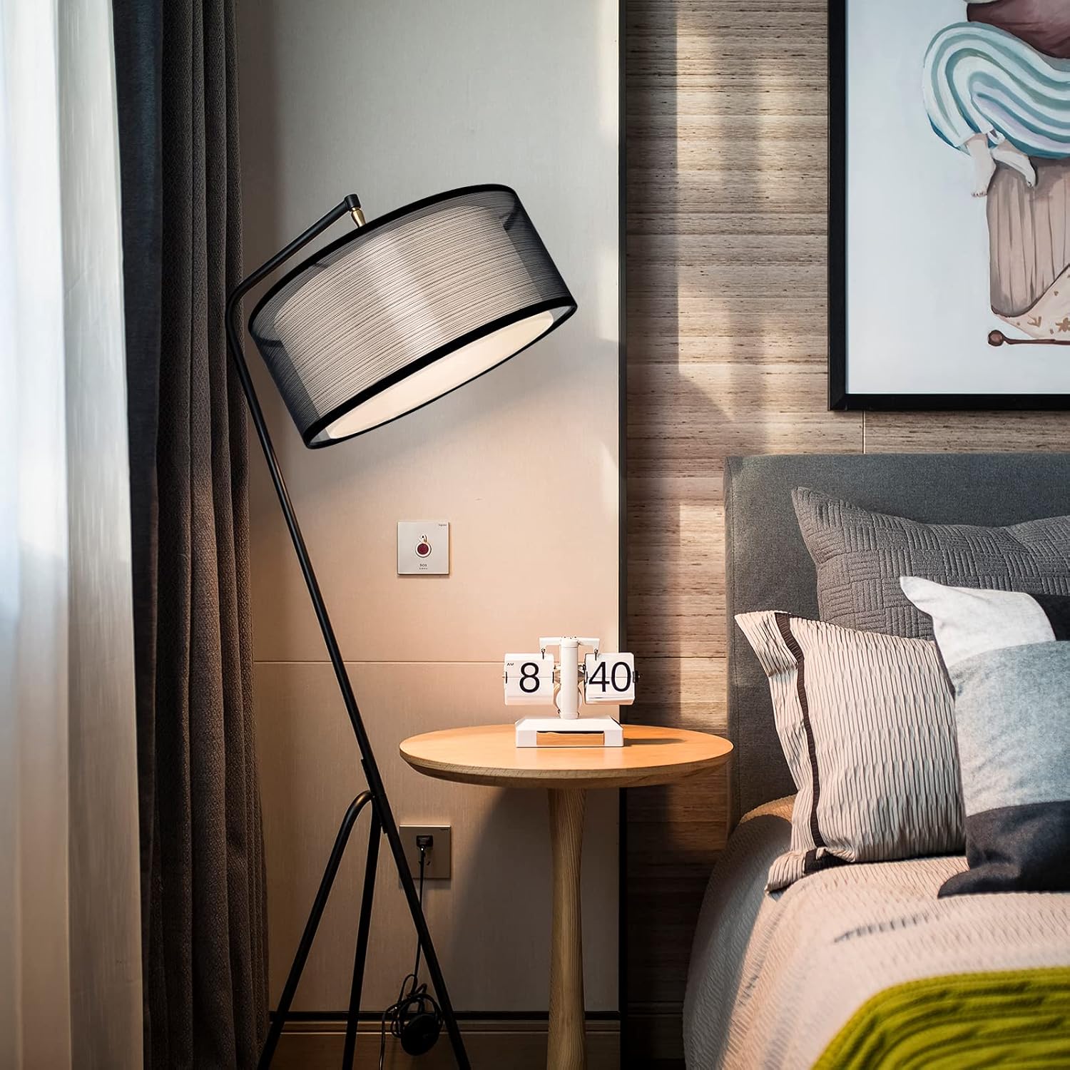 Detalle de Frideko ceiling lampshade 30cm black