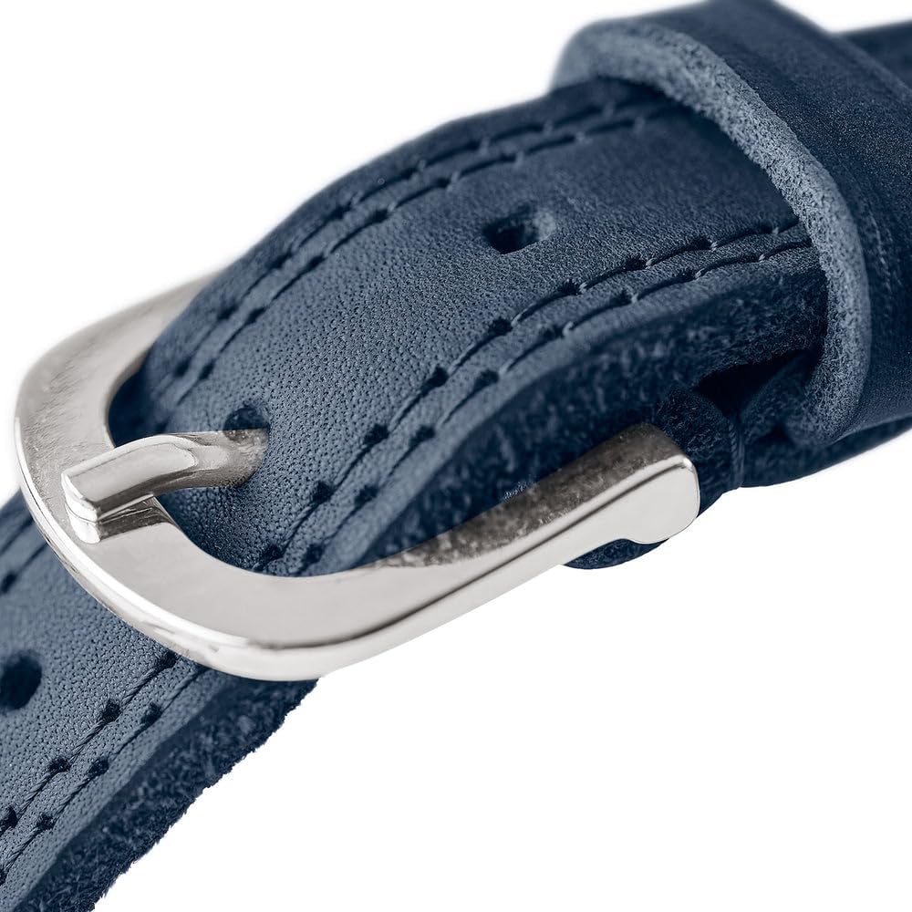 Thumbnail 3 de Hunter Hundehalsband LEMVIG aus Leder (rot/dunkelblau) – Größe 50, Made in Germany