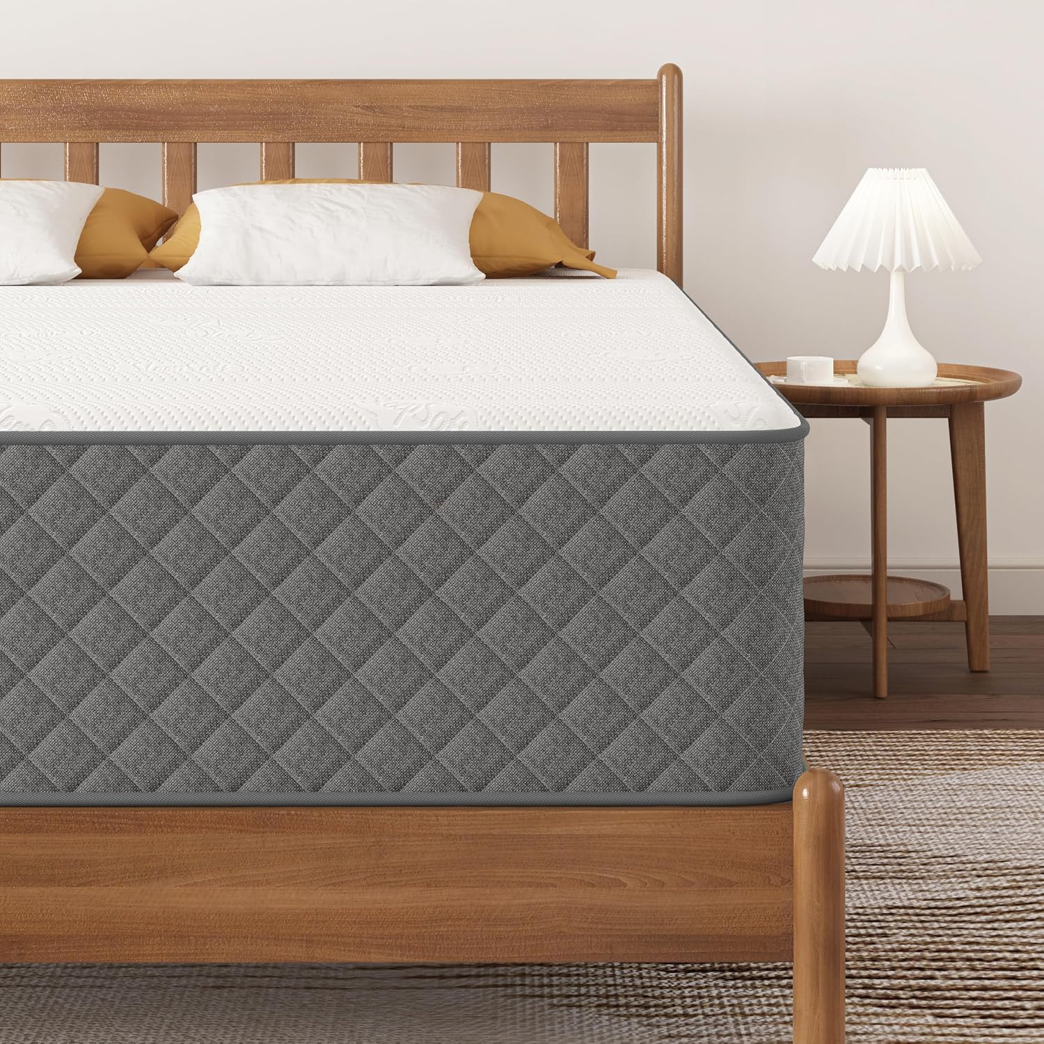 PurrJoys Full Mattress: 12-Inch Cooling Gel Memory Foam & Pocket Spring Hybrid (Full Size)
