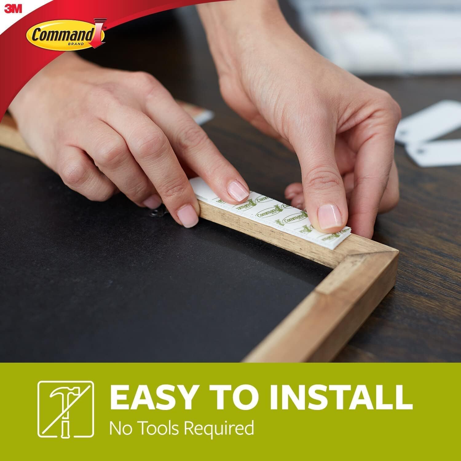 Thumbnail 2 de Command Picture Hanging Strips, White, Small – 12 Pairs (24 Strips) for Damage-Free Wall Décor