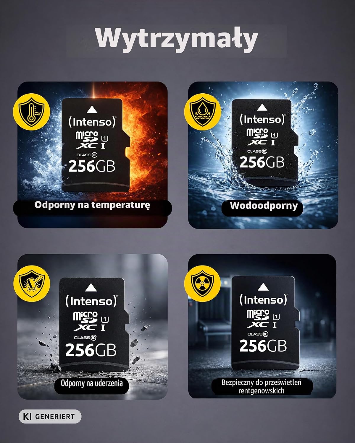 Detalle 2 de Intenso Premium microSDXC 256 GB Class 10 UHS-I z adapterem SD