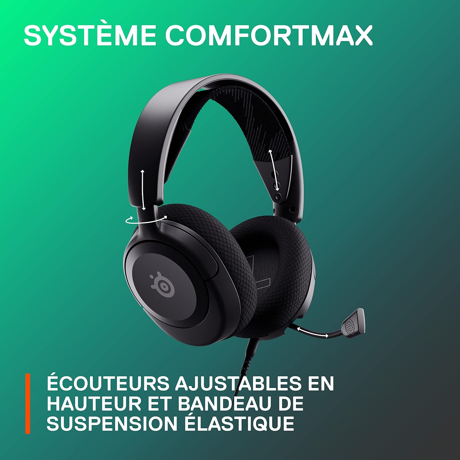 Thumbnail 6 de SteelSeries Arctis Nova 1 — Casque de jeu multi‑système et son 360°