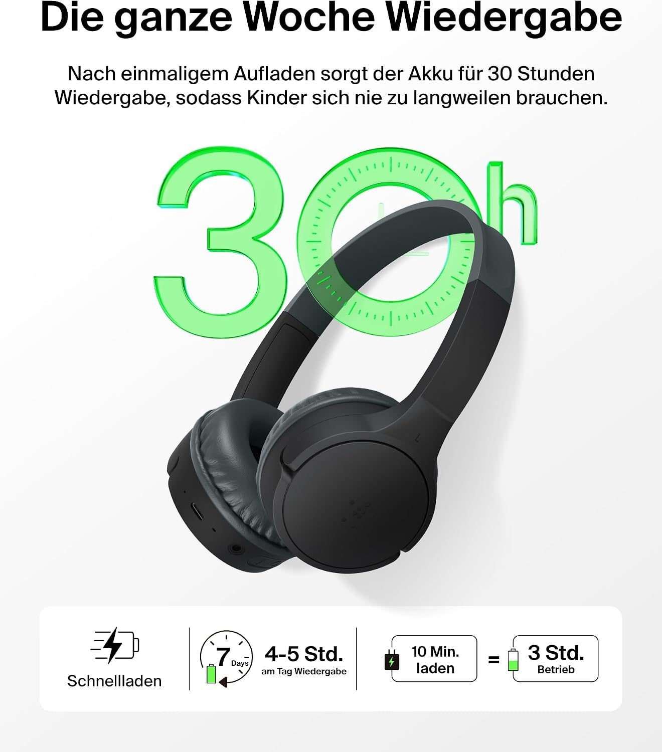 Thumbnail 3 de Belkin SoundForm Mini Kinderkopfhörer 30 Std.