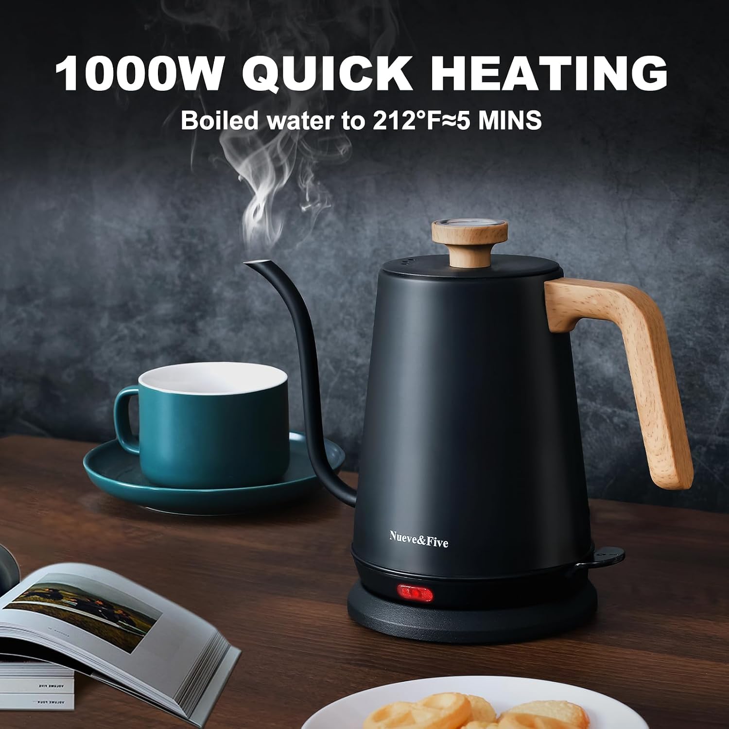 Detalle 2 de Nueve&Five Gooseneck Kettle 1L ⚡