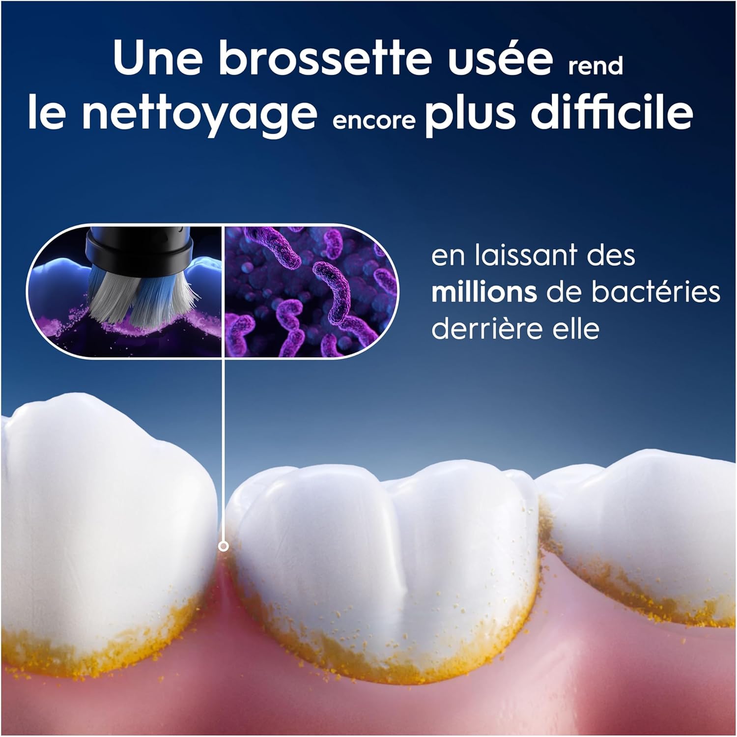 Thumbnail 4 de Oral-B Radiant White : lot de 8 brossettes de rechange pour brosses électriques Oral-B iO
