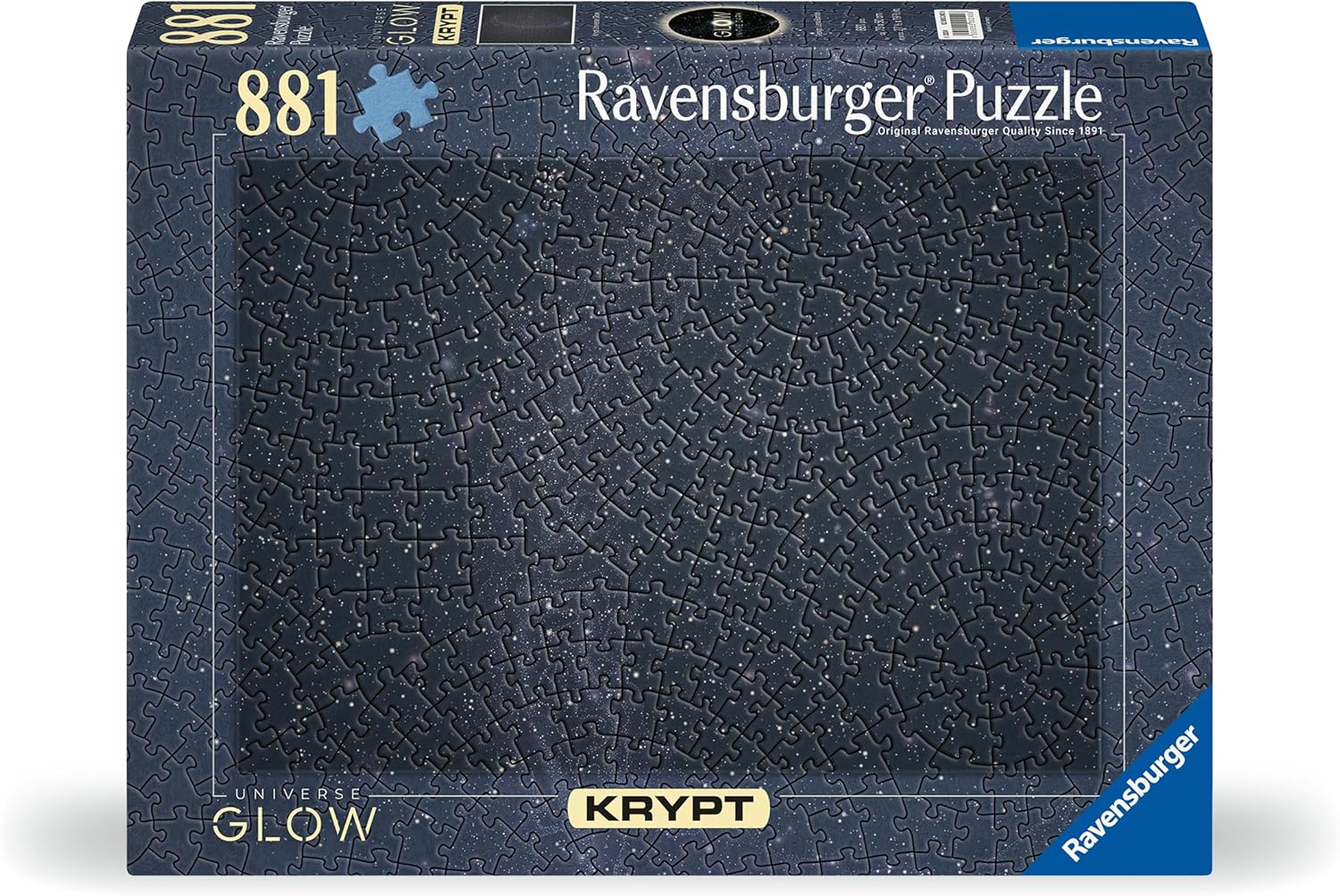 Detalle 2 de Ravensburger Puzzle 12000240 Universe Glow – 881 pièces, couleur Unie, puzzle lourd