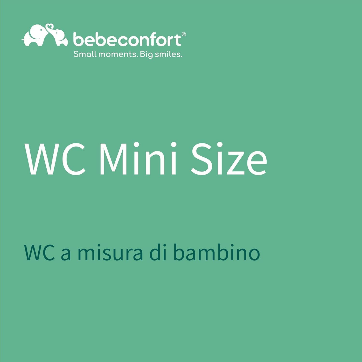 Detalle de Bebeconfort WC Mini Size vasino bambini 1-4 anni (0-20 kg) Black & White con suono scarico e tazza rimovibile