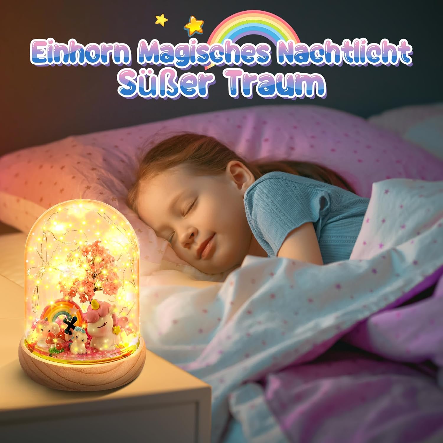 Thumbnail 3 de Dislocati DIY Nachtlicht Bastelset für Kinder – personalisierbares Einhorn-Nachtlicht ab 3 bis 12 Jahren