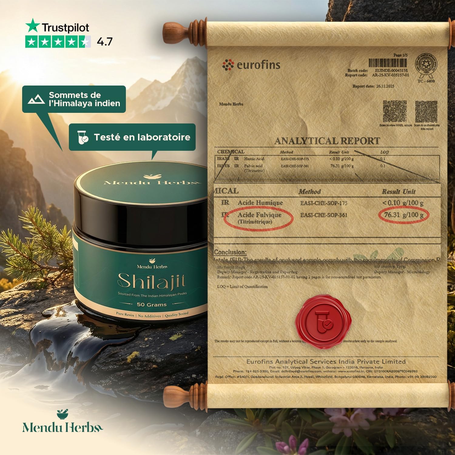 Thumbnail 2 de Résine de shilajit 50 g, Mendu Herbs