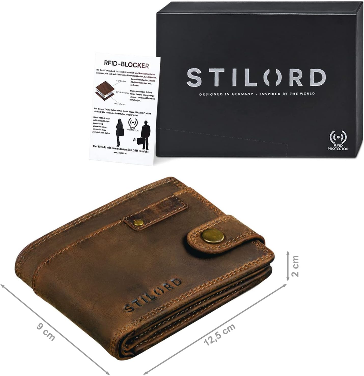 Detalle 2 de STILORD Finley Portafoglio Uomo in pelle RFID