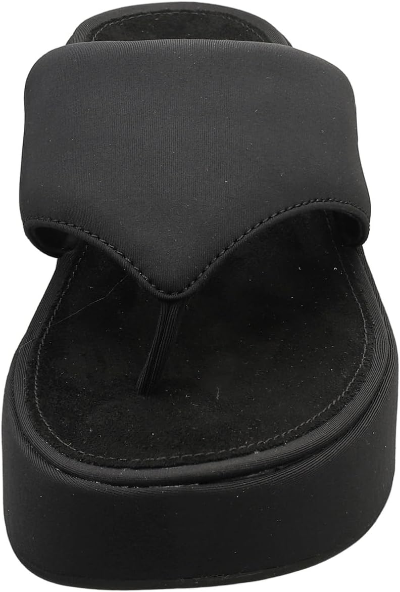 Detalle de Fitflop Women's Platfforms Wedge Toe-Post Sandals — Sandales compensées à bride-pouce