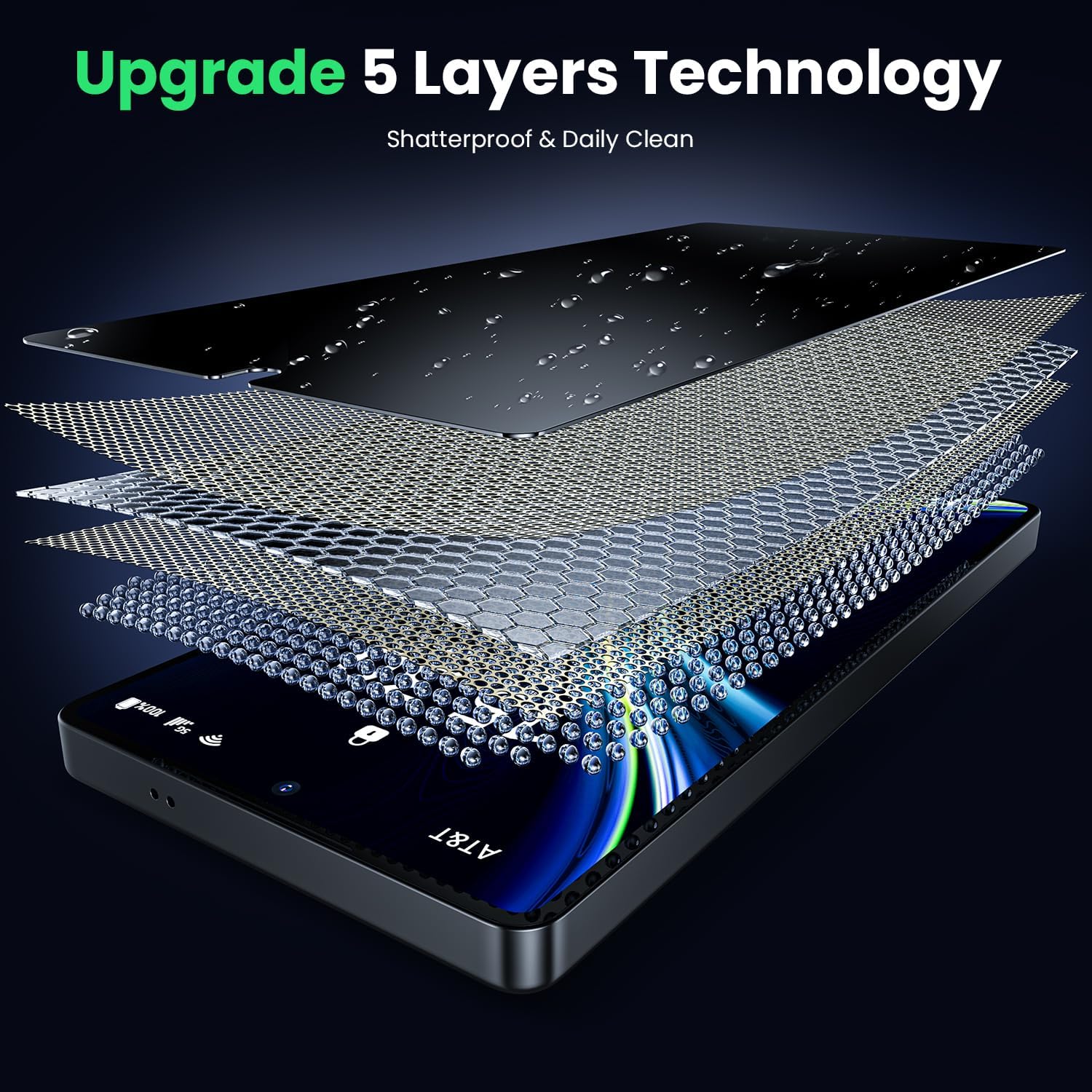 Detalle de WSKEN 25° Anti Spy Privacy Screen Protector for Samsung Galaxy S26+/S26 Plus – 9H+ Tempered Glass