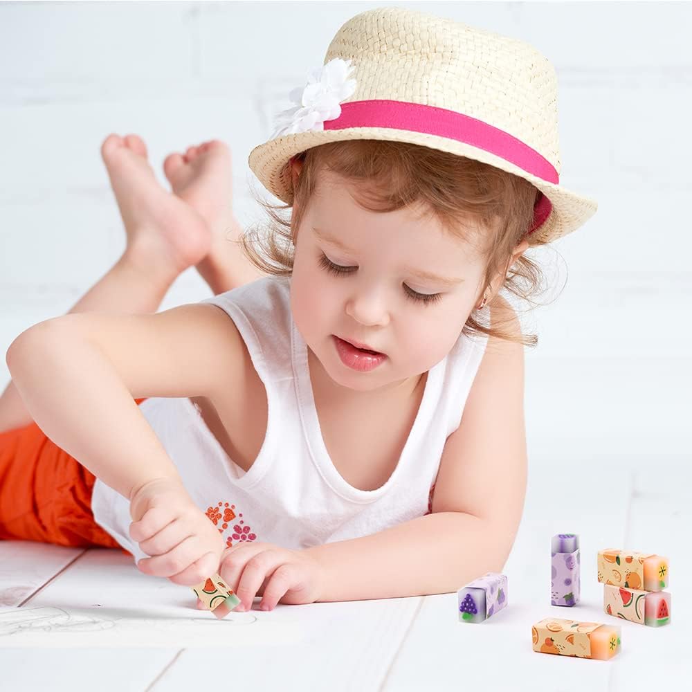 Thumbnail 6 de Gommes fruits Vicloon ColoréEs – 6 gommes illustrées pour enfants et élèves
