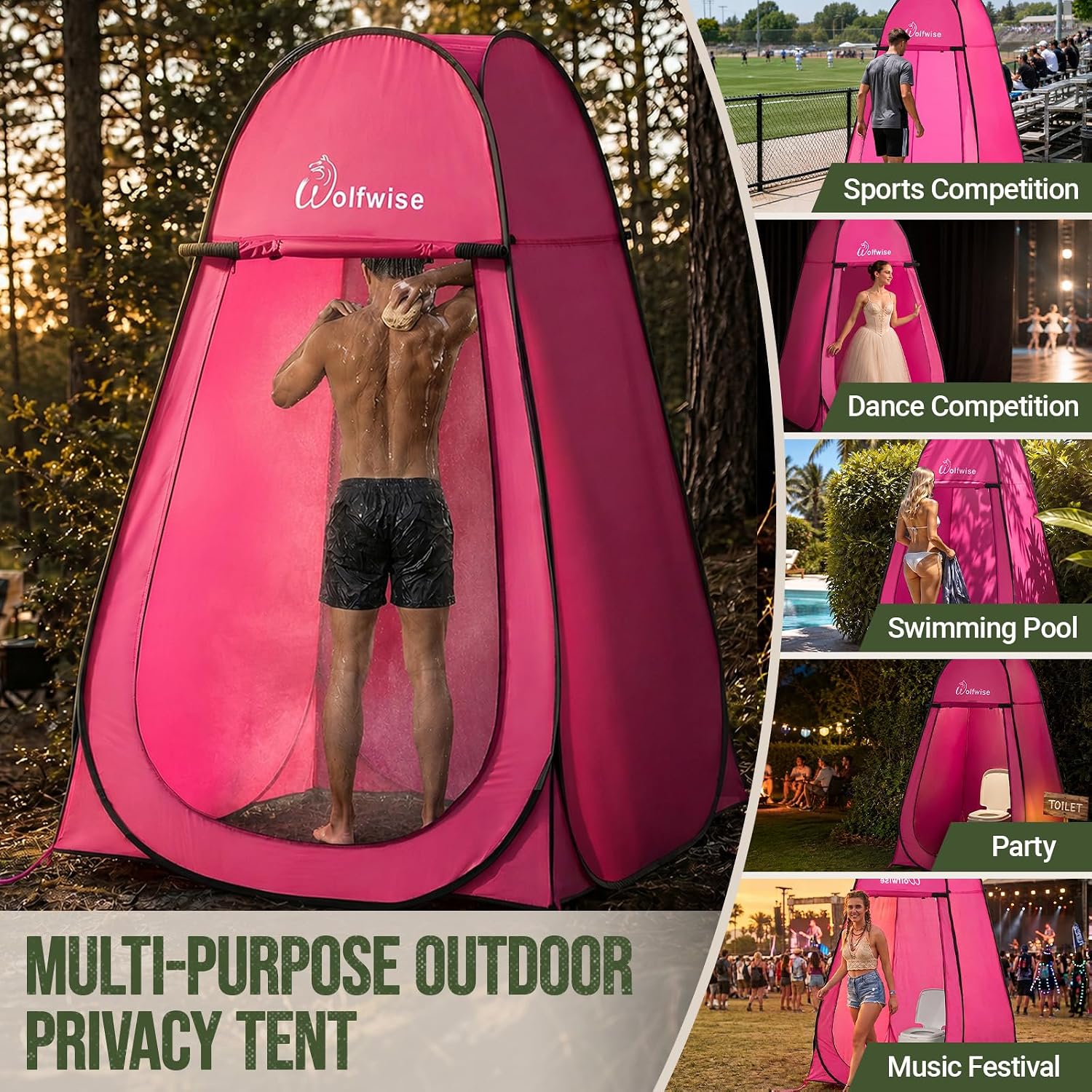 Thumbnail 6 de WolfWise Pop-Up Privacy Tent