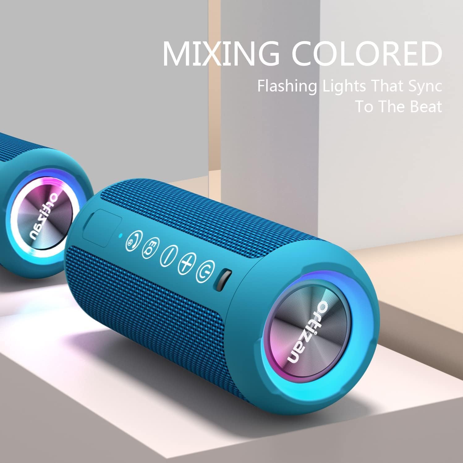 Thumbnail 4 de Ortizan Bluetooth Speaker: 24W, IPX7 waterproof, 30h playback, RGB light