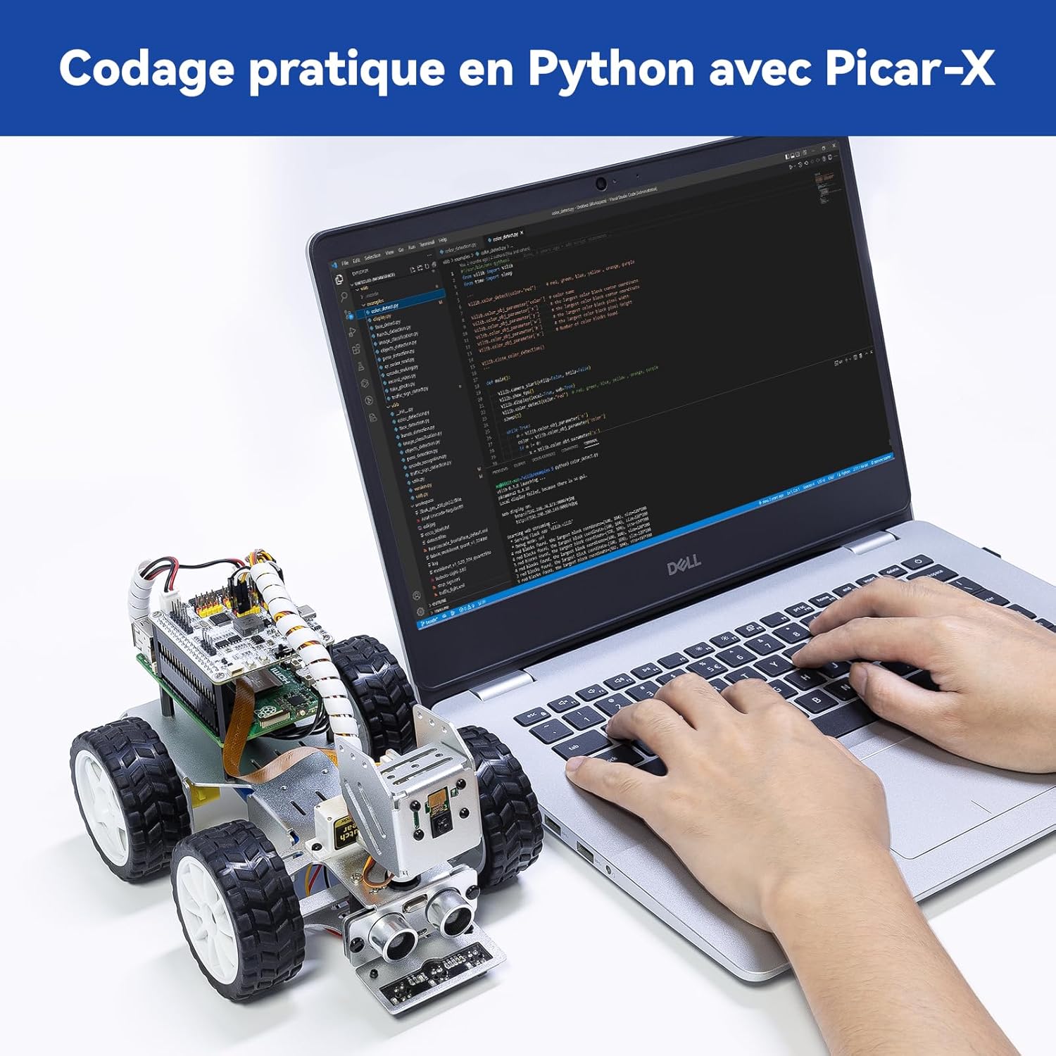 Thumbnail 6 de SunFounder Kit robotique PiCar-X AI pour Raspberry Pi 5/4/3B+/Zero 2W