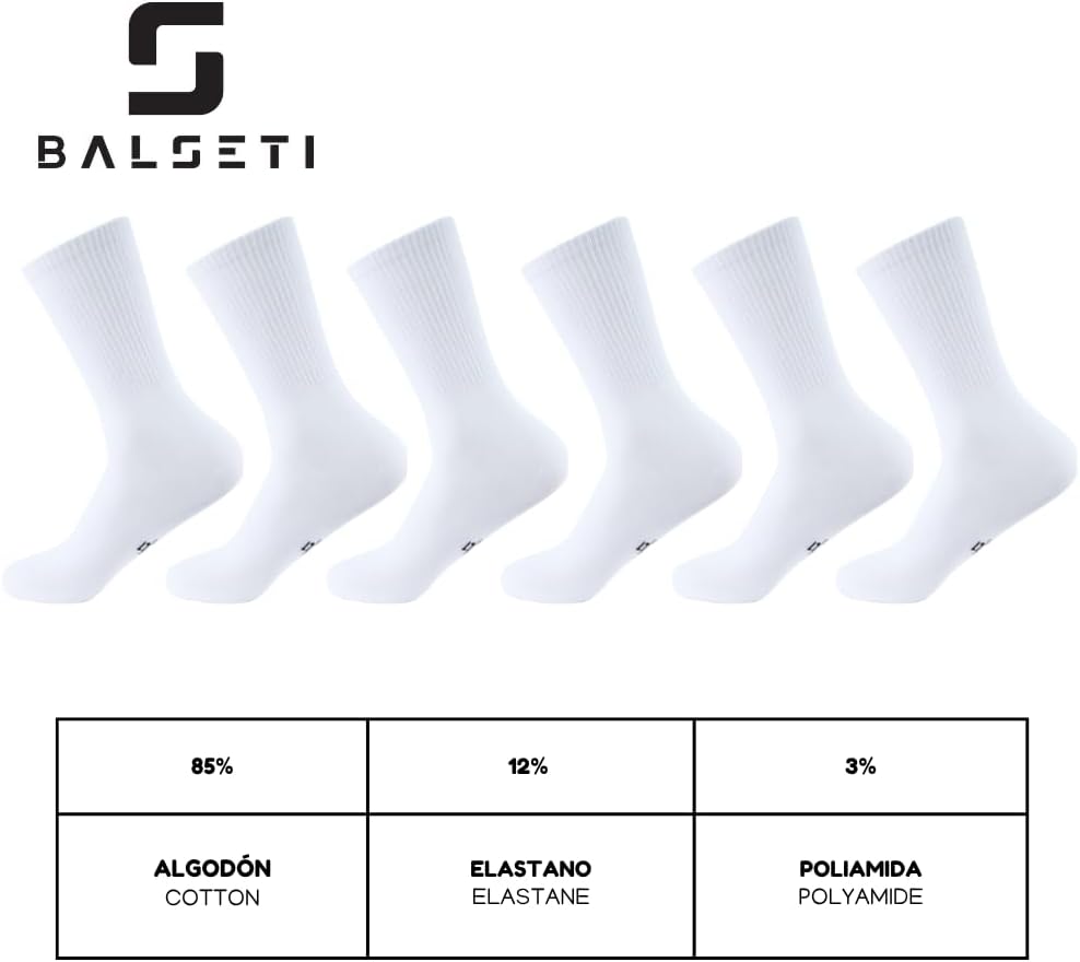 Thumbnail 5 de Balseti Calcetines media caña Deporte 6 pares 35-47