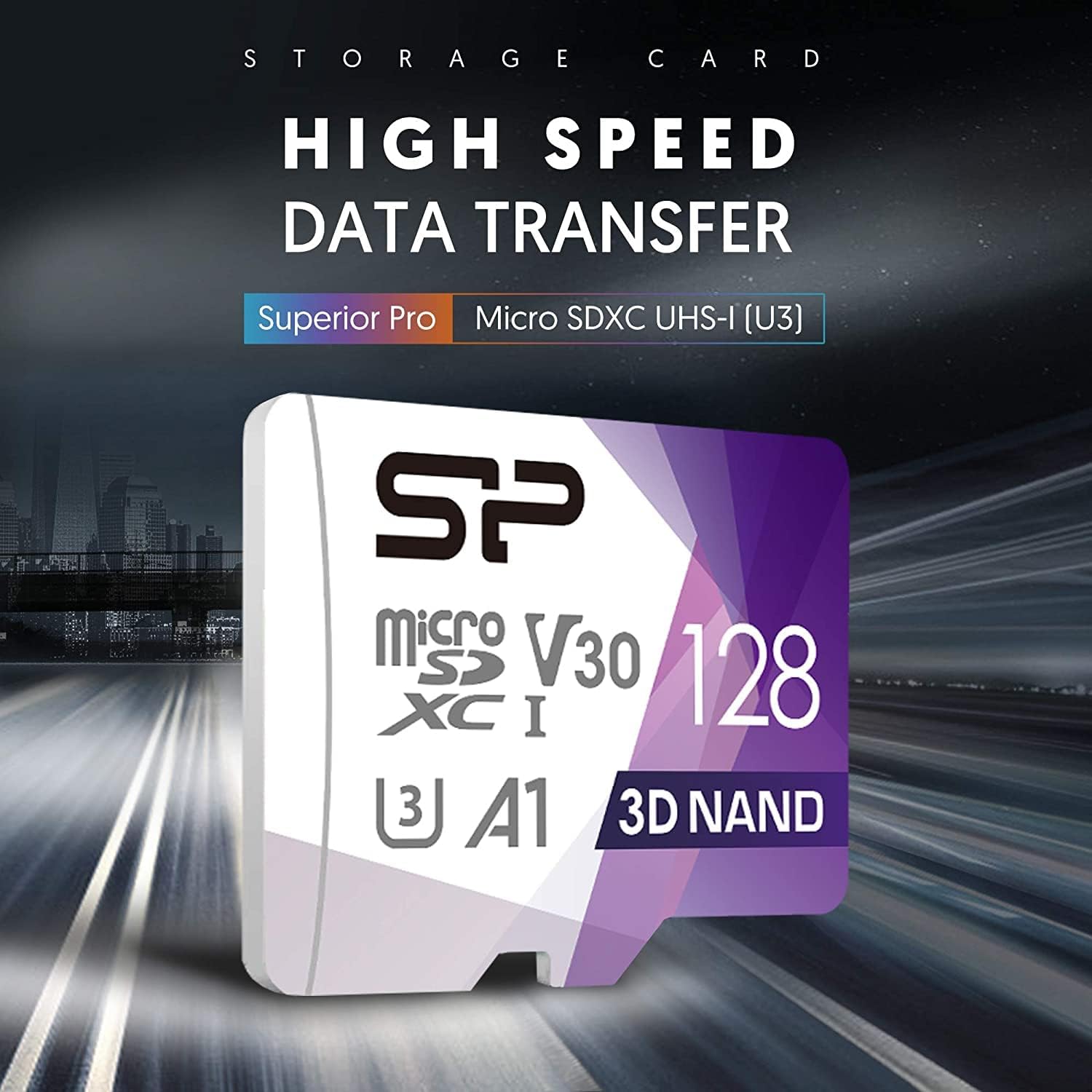 Thumbnail 1 de SP Silicon Power SP128GBSTXDU3V20AB 128GB microSDXC U3 V30 Card