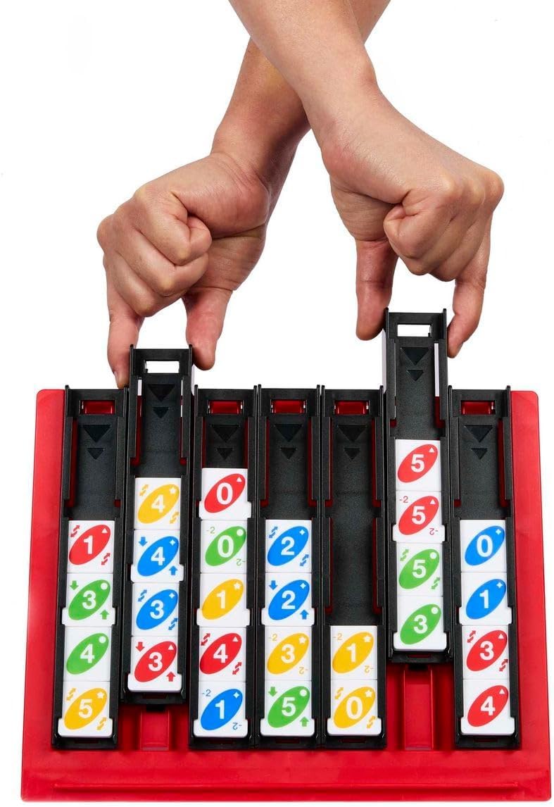 Thumbnail 3 de Mattel Games UNO Quattro (HPF82) gioco da tavolo 7+ anni con tessere e sfide di posizionamento