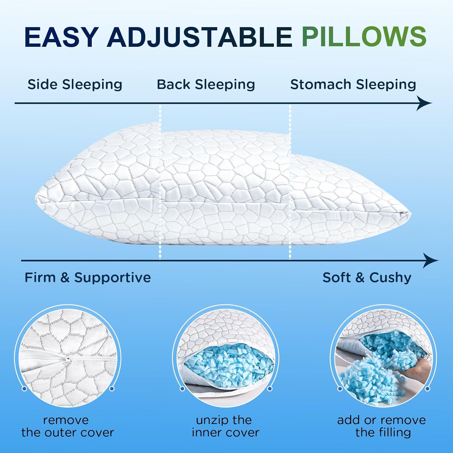 Thumbnail 5 de Cooling Pillow Queen Set