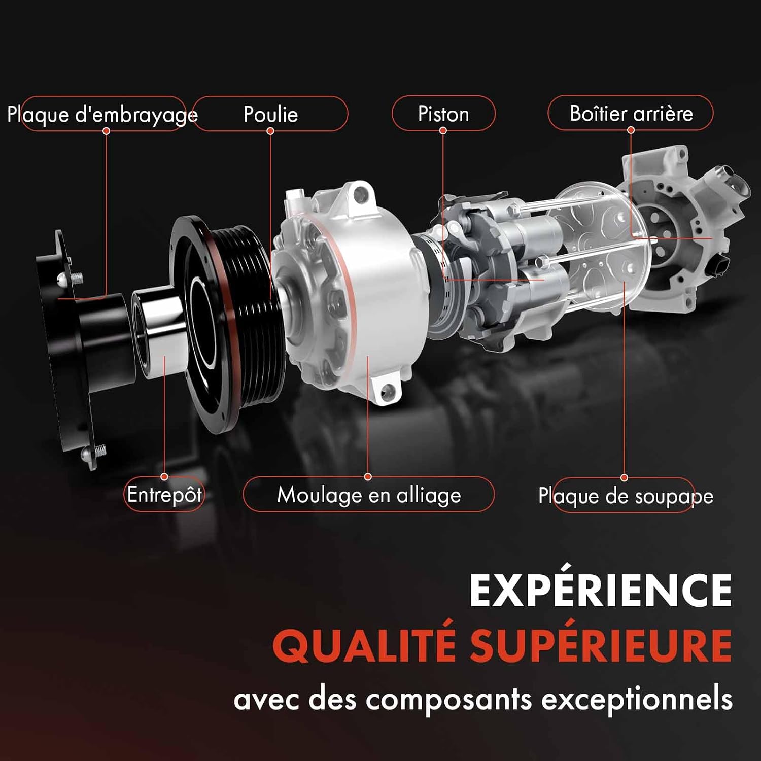 Thumbnail 5 de Frankberg Compresseur climatisation embrayage