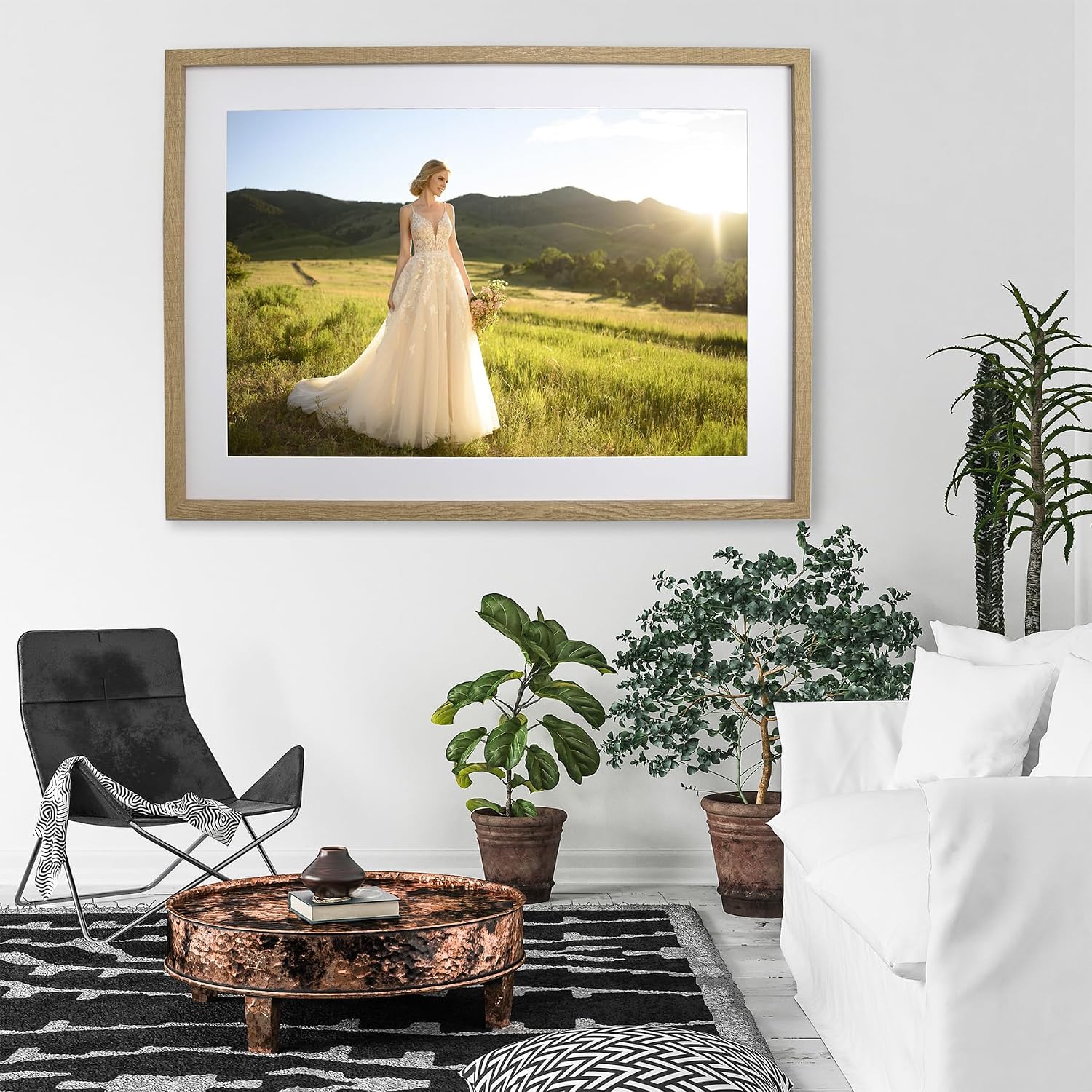 Detalle 2 de Wooden Picture Frames Set of 3 50x70cm 🖼