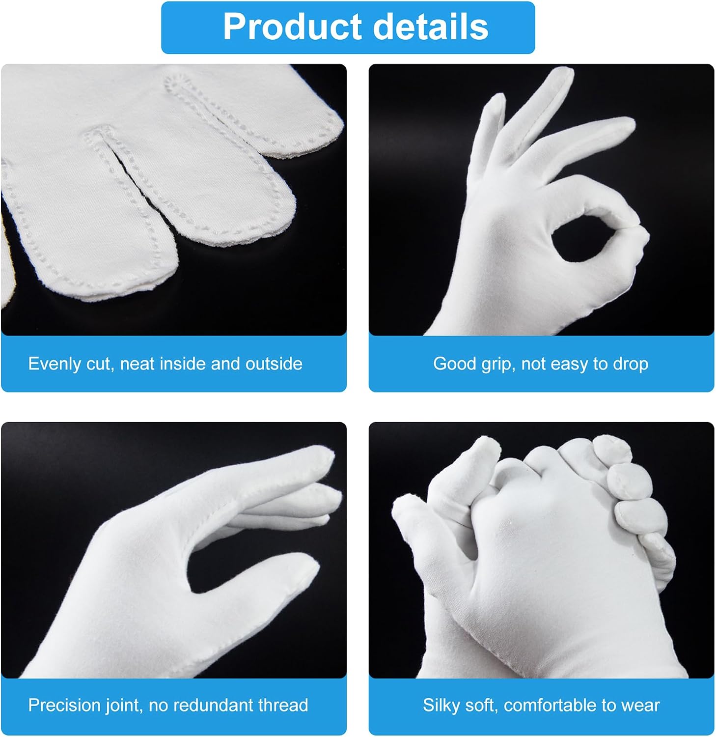 Detalle 2 de Moisturizing Gloves 8.6in Overnight