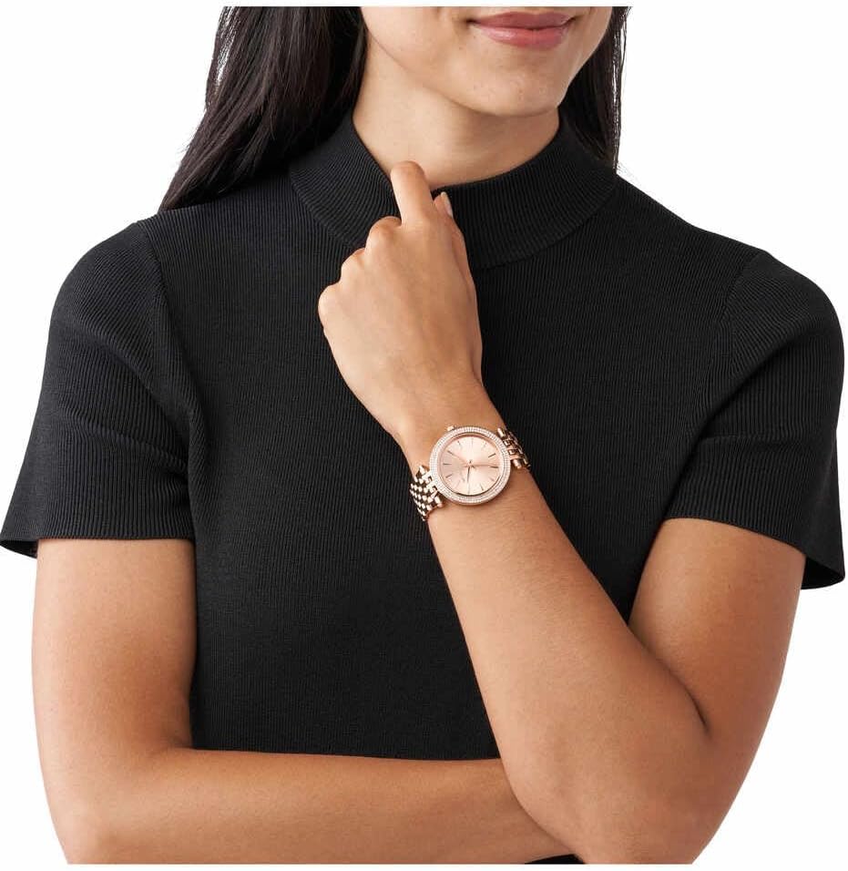 Thumbnail 6 de Michael Kors Darci Damenuhr – Roségold, Edelstahlarmband, 39 mm