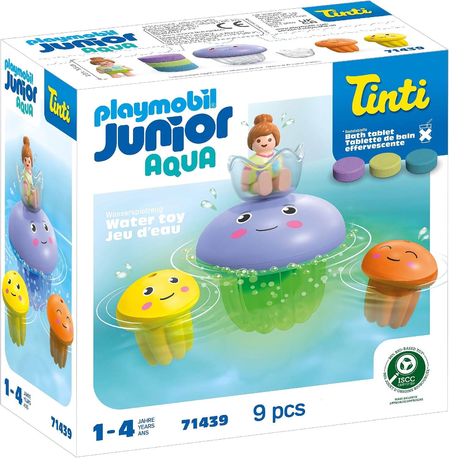Detalle 2 de Bunte Quallenfamilie – Badespaß mit sicherem Spielzeug für Kleinkinder