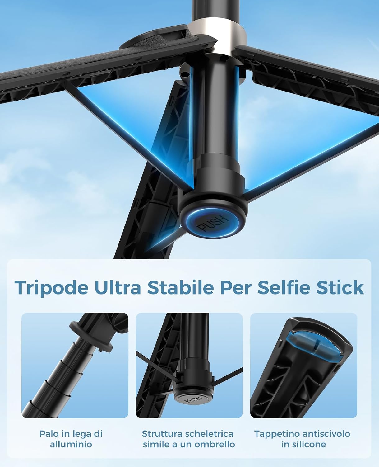 Detalle de RISEOFLE RISEOFLE selfie treppiede 110 cm