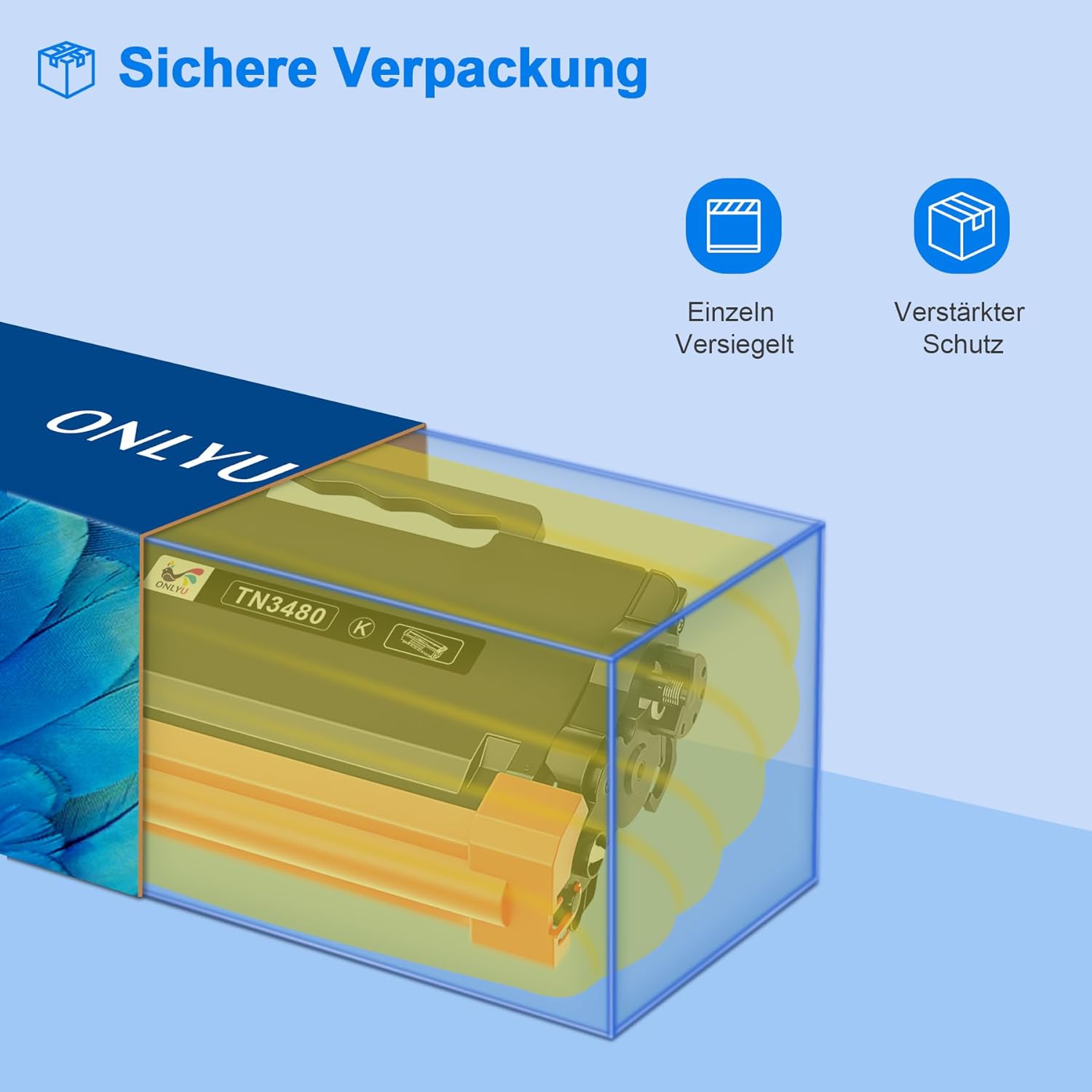 Thumbnail 6 de ONLYU TN3480 HL-L5100DN Toner – kompatibel, 2er-Pack, 8.000 Seiten bei 5% Deckung